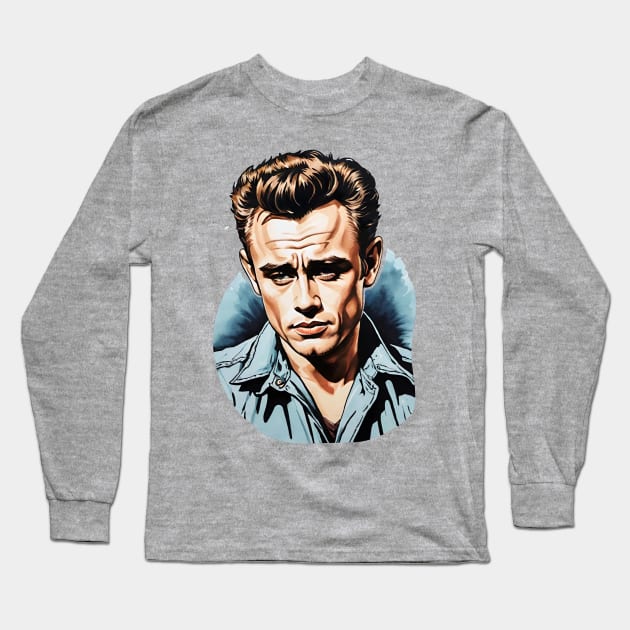 James Dean Long Sleeve T-Shirt by Sobalvarro